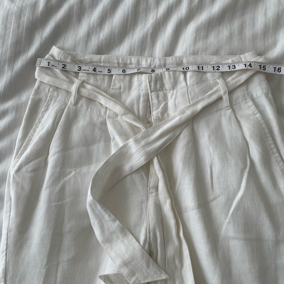 EUC The Limited White Linen Wide Leg Pants S 2 - Picture 7 of 8